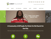 Tablet Screenshot of christfellowshipbg.com